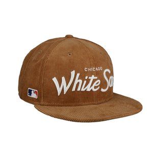 New Era Chicago White Sox Corduroy Script 9FIFTY Snapback Hat Exclusive - RARE